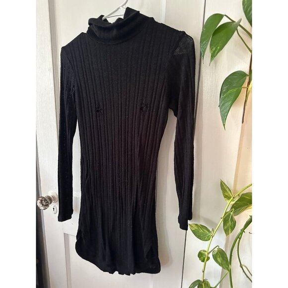 Adam Levine women’s size medium black long sleeve dress - Picture 2 of 11